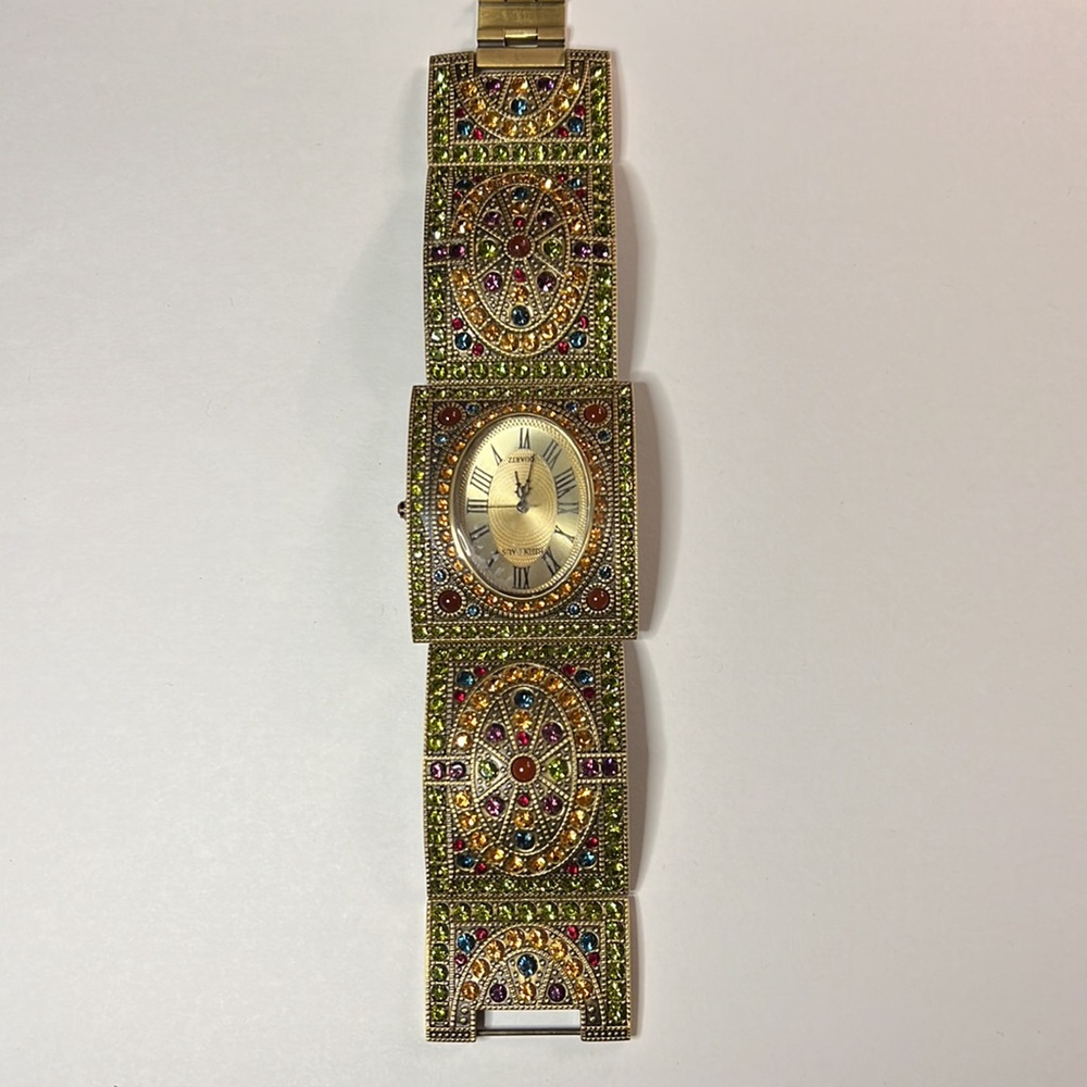 Heidi Daus Swarovski Multi-colored “Once Upon a Time” Panel Watch